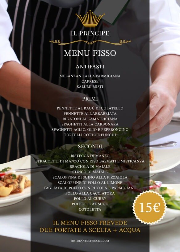 Menu Fisso a 15€
